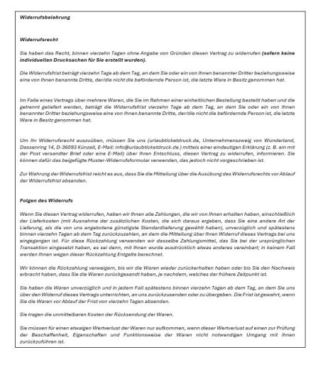 Widerrufsbelehrung
